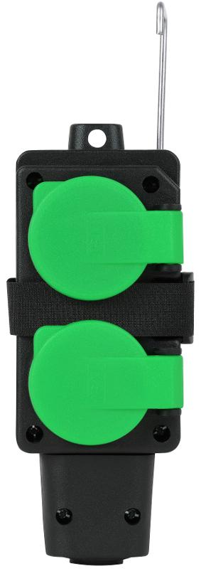 Удлинитель силовой ЭРА GREEN LINE UDL-KG-3x2,5m-10m-IP44 с крышками с заземлением 4 розетки 10м КГ 3x2.5мм2 IP44 | Б0072580 | ЭРА — миниатюра 4
