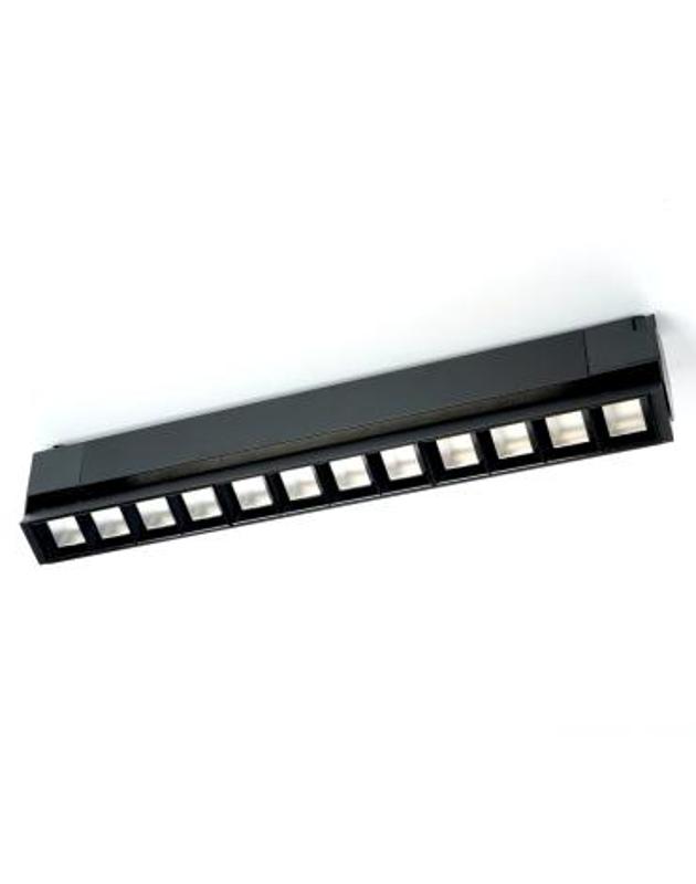 Светильник трековый светодиодный на шинопровод 30W, 2700 Lm, 4000К, 60 градусов, черный, AL131 серия LensFold | 48378 | FERON — Feron
