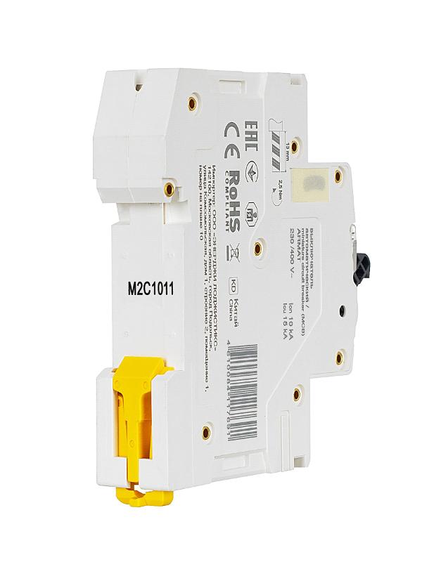 Выключатель автоматический однополюсный M10N 1P C 10А 10кА ARMAT | AR-M10N-1-C010 | IEK — миниатюра 16