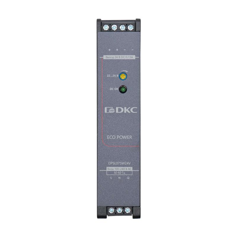 Источник питания "ECO POWER", однофазный, 75Вт, 24В | DPSL075W24V | DKC — миниатюра 2