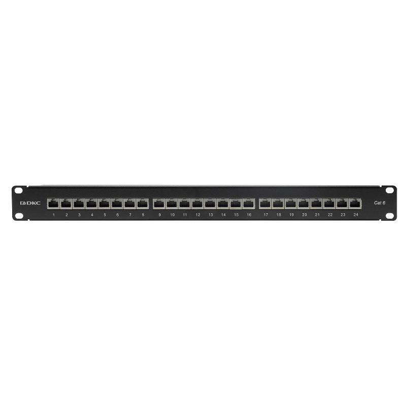 Патч-панель 19",1U, CAT6, 24 порта RJ45, экранированная | RN6PPF241 | DKC — миниатюра 3