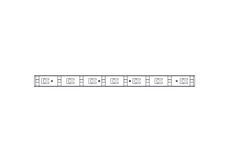 Вертикальный кабельный организатор Uniprom, 2x8 колец, черный | UT8442 | SE — миниатюра 7