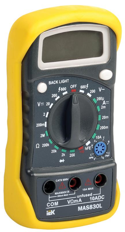 Мультиметр цифровой  Master MAS830L  | TMD-3L-830 | IEK — IEK (ИЭК)