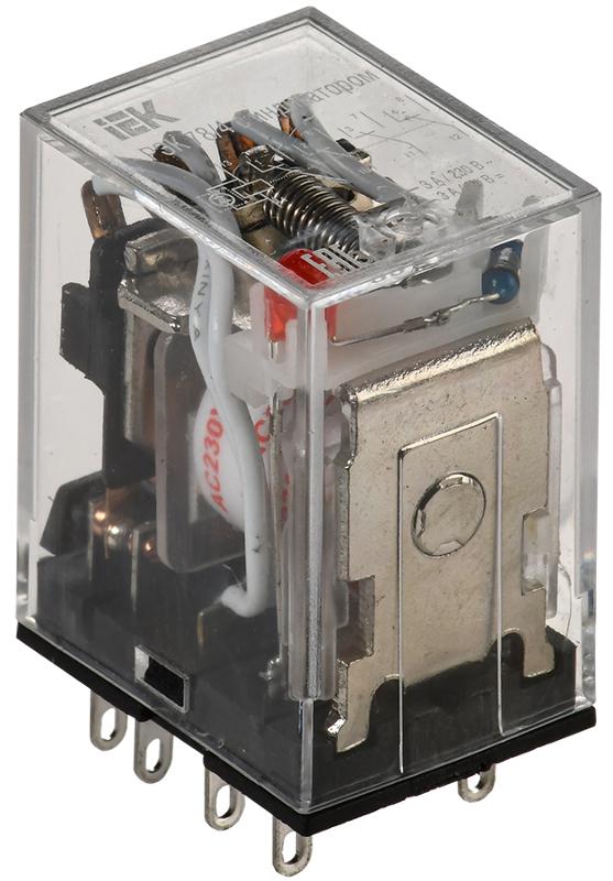 Реле РЭК78/4(MY4) с индикацией 3А  230В АC  | RRP20-4-03-220A-LED | IEK — IEK (ИЭК)