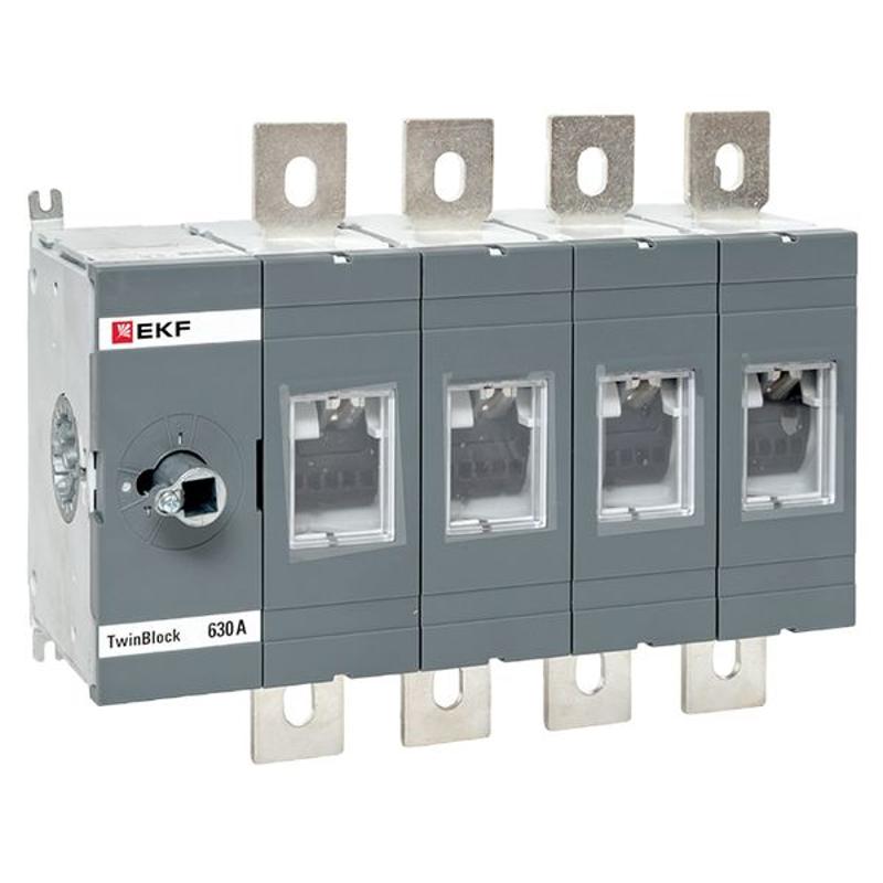 Рубильник 630A 4P без рукоятки управления TwinBlock | tb-s-630-4p | EKF — миниатюра 1