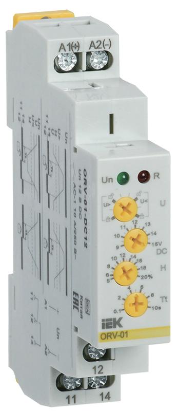 Реле напряжения ORV. 1ф 12 В DC | ORV-01-DC12 | IEK — IEK (ИЭК)