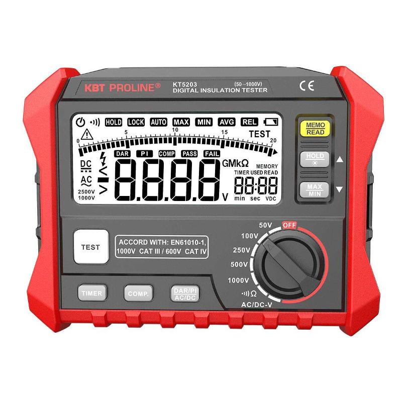 Мегаомметр цифровой KT 5203 серия "PROLINE" | 89638 | КВТ — КВТ
