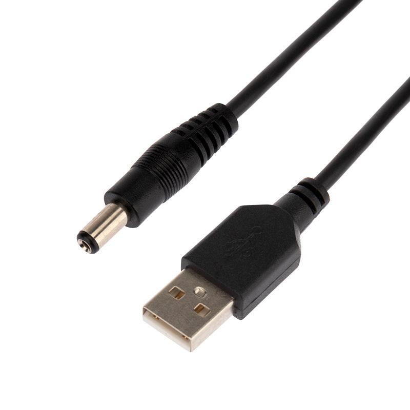 Кабель USB штекер - DC разъем питание 2,1х5,5 мм, длина 1,5 метра | 18-0231 | REXANT — REXANT