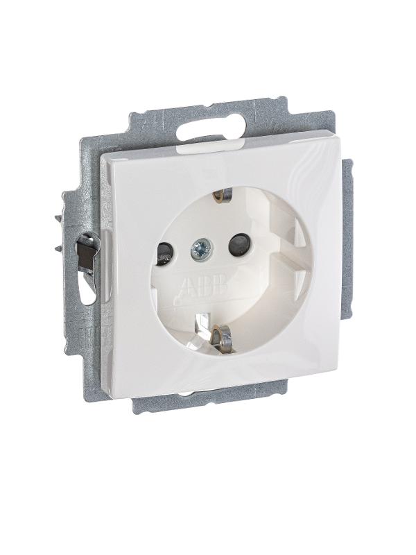 ABB Basic 55 Альп. белый Розетка с/з с защитными шторками | 2013-0-5278  | 2CKA002013A5278 | ABB — миниатюра 3