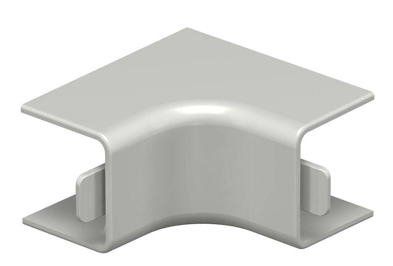 Крышка внутреннего угла кабельного канала WDK 20x20 мм (ПВХ,серый) (WDK HI20020GR) | 6158226 | OBO Bettermann — OBO Bettermann