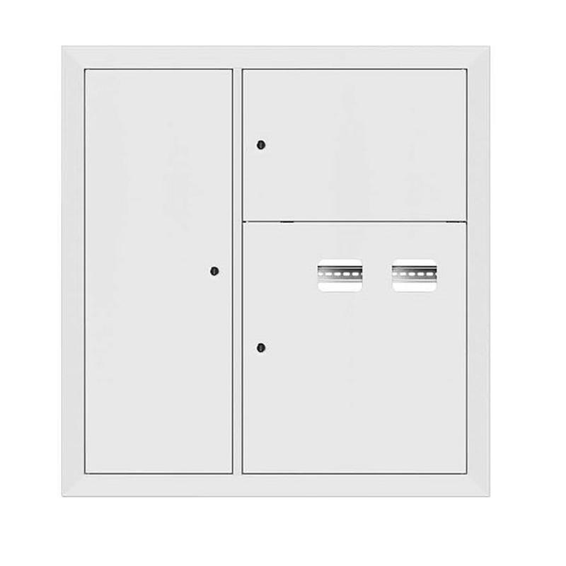 Щит этажный 2 кв. RAL9003 со слаботочным отсеком слева (1000х950х150) | mb29-v-2z-ral9003 | EKF — фото 1 | Sento