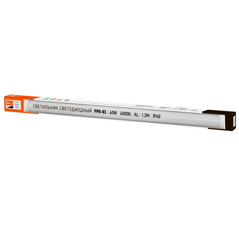 Светильник светодиодный линейный PPO-03 1200 40W 4000K AL IP40 180-240V/50Hz | .5028838A | Jazzway — миниатюра 5