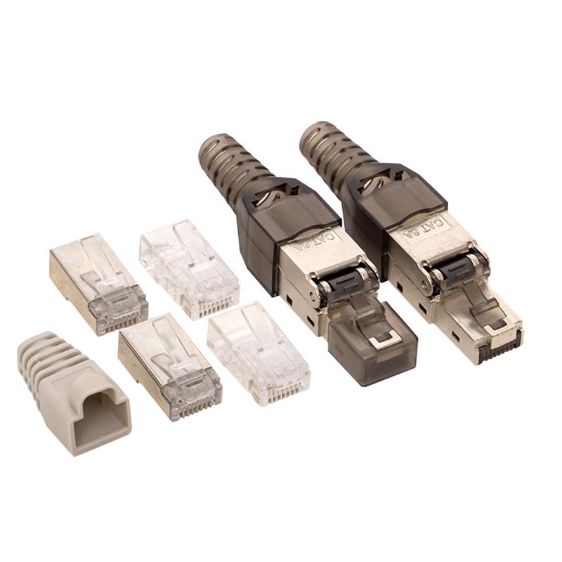 Коннектор TERACOM PRO полевой заделки RJ-45 (8P8C) экранированный STP для кабеля Cat.6A | TRP-PLUG-6ASTP-FST | EKF — миниатюра 7