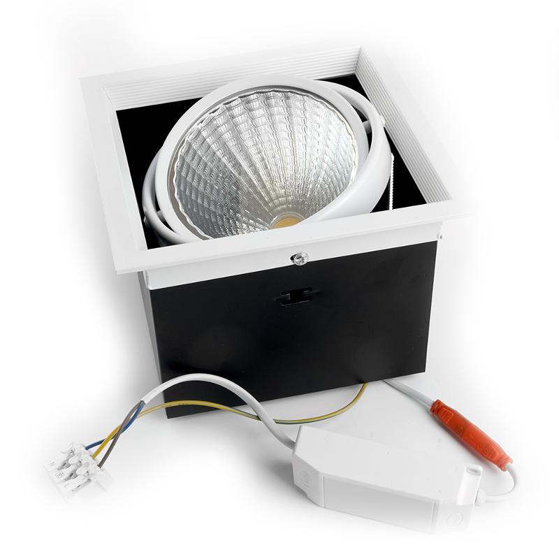 Светильник светодиодный встраиваемый карданный AL211, 1x30W, 2700 Lm, 4000К, 35 градусов, белый | 29779 | FERON — миниатюра 2