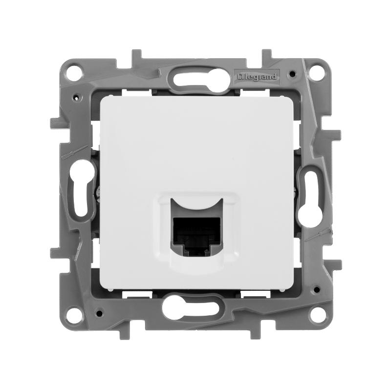 Etika Белый Розетка компьютерная RJ45 одинарная 5 кат. UTP — миниатюра 4