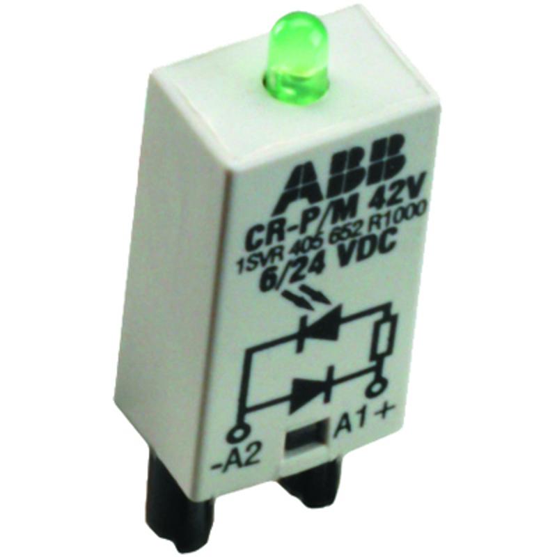 Диод и светодиод зеленый CR-P/M-42V 6-24B DC для реле CR-P, CR-M | 1SVR405652R1000 | ABB — миниатюра 2