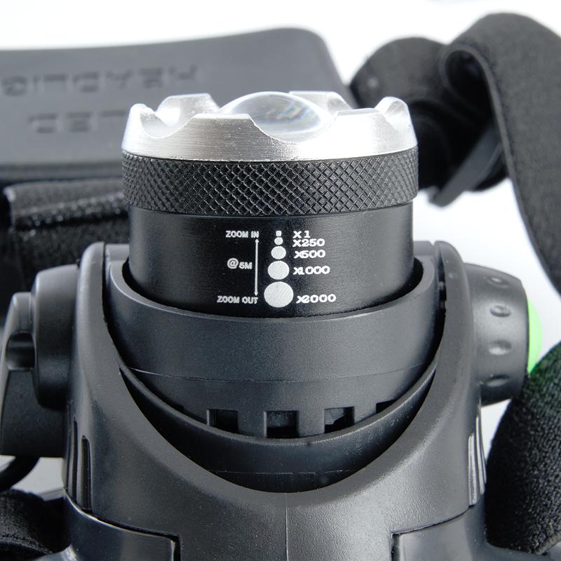 Фонарь налобный светодиодный аккумуляторный 5W, IP44, пластик/алюминий, TH2305 | 41709 | FERON — миниатюра 5