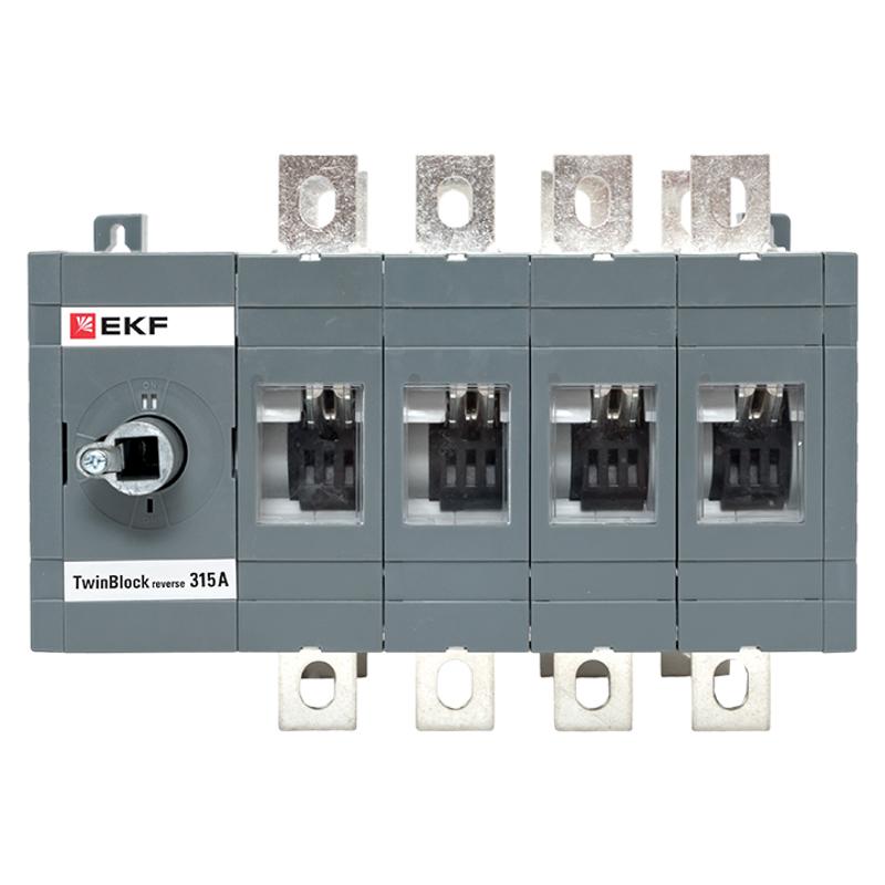 Рубильник 315A 4P реверсивный без рукоятки управления TwinBlock | tb-s-315-4p-rev | EKF — миниатюра 2