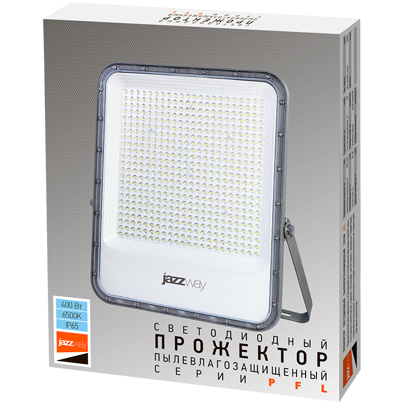 Прожектор светодиодный PFL-S4-400w 6500K 80 град. IP65 |.5040243 | Jazzway — миниатюра 6