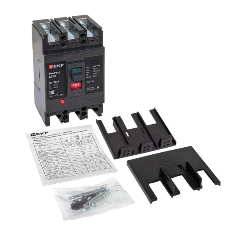 Выключатель автоматический LS63 15кА 3P 20А ProPact | mccb-63-15-3-20-ls | EKF — миниатюра 9
