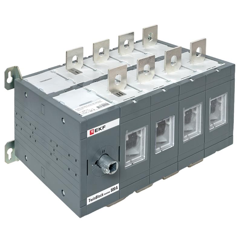 Рубильник 800A 4P реверсивный без рукоятки управления TwinBlock | tb-s-800-4p-rev | EKF — миниатюра 2