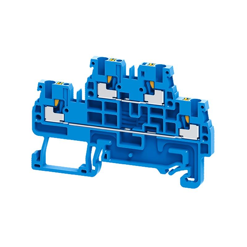 Клемма 2х-ярусная push-in OptiClip CPDL-2,5-2L-I-BU-синий | 331863 | КЭАЗ — КЭАЗ (Курский электроаппаратный завод)