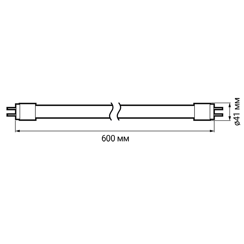 Лампа светодиодная LED 10Вт G13 220В 6500К PLED T8 - 600GL FROST трубчатая | 1025326 | Jazzway — миниатюра 7