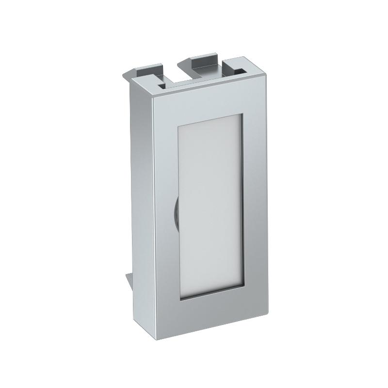 Заглушка с полем для маркировки Modul45 45x22,5 мм (серебристый) (ADP-BF AL0.5) | 6117412 | OBO Bettermann — OBO Bettermann