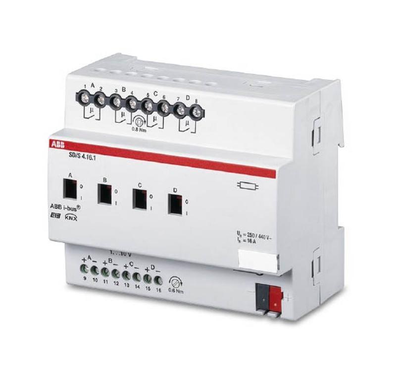 SD/S 4.16.1 Светорегулятор для ЭПРА 1-10В, 4 канала, 16А, MDRC | 2CDG110080R0011 | ABB — ABB