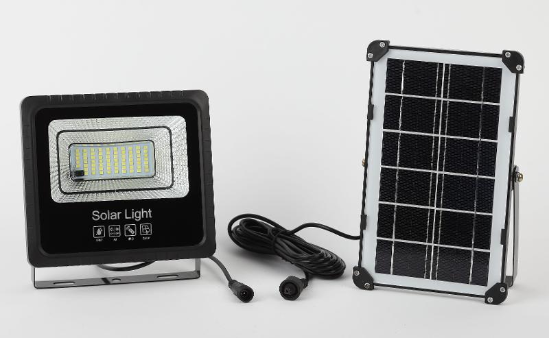 Прожектор светодиодный уличный на солн. бат. 50W, 360 lm, 5000K, с датч. движения, ПДУ, IP65 (10 | Б0049546 | ЭРА — миниатюра 4