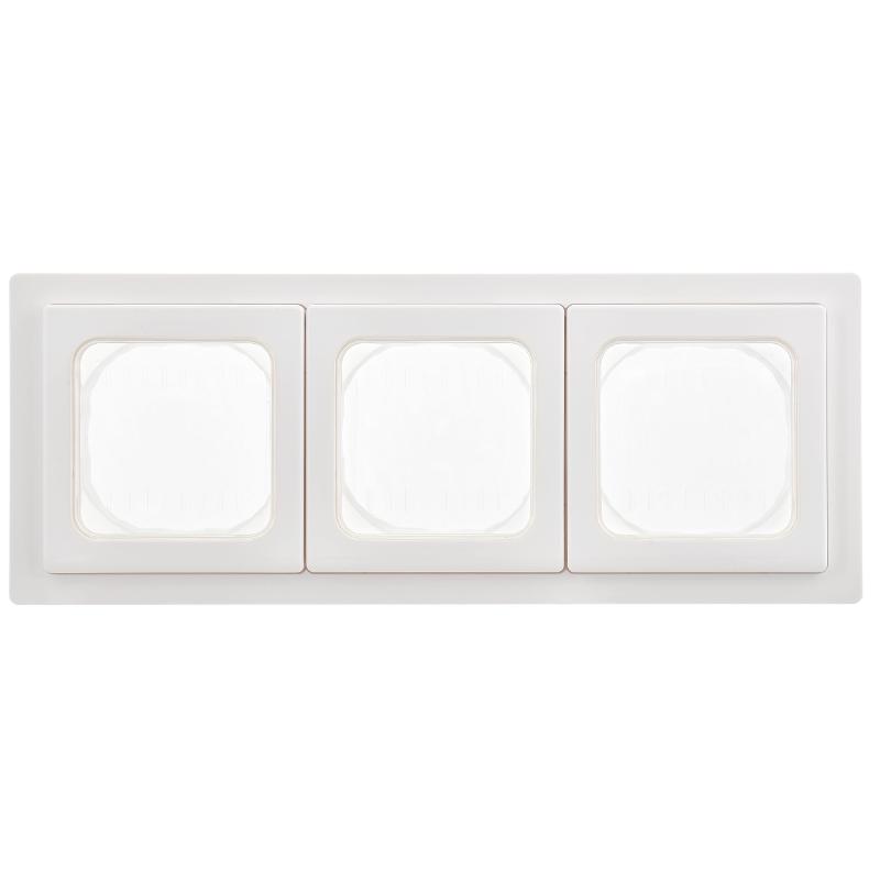 FLITE Рамка 3-местная IP55 Рпро-3-55-ФлБ белый | FI-M30-32-55-K01 | IEK — миниатюра 2