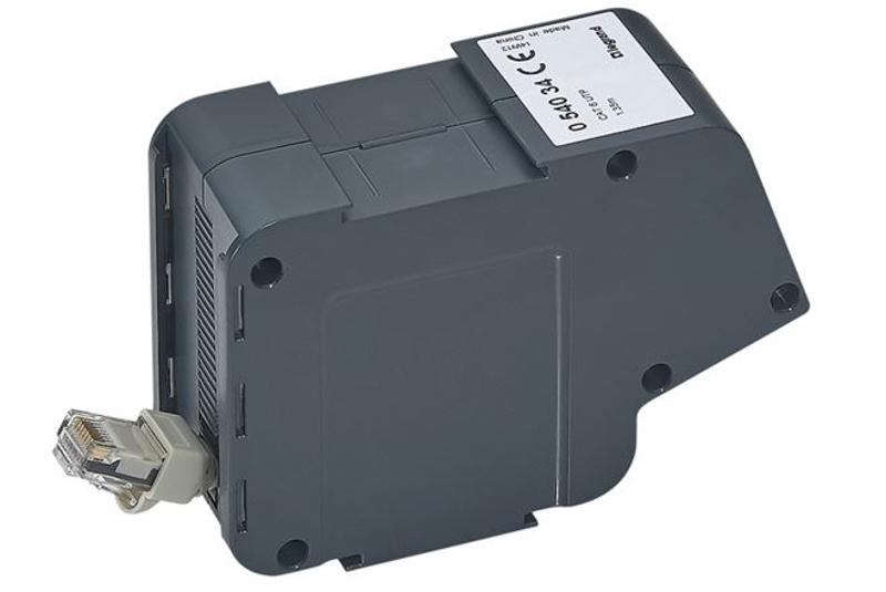 Выдвижной розеточный блок с вытяжным кабелем RJ 45 категории 6 UTP 1 модуль — миниатюра 2