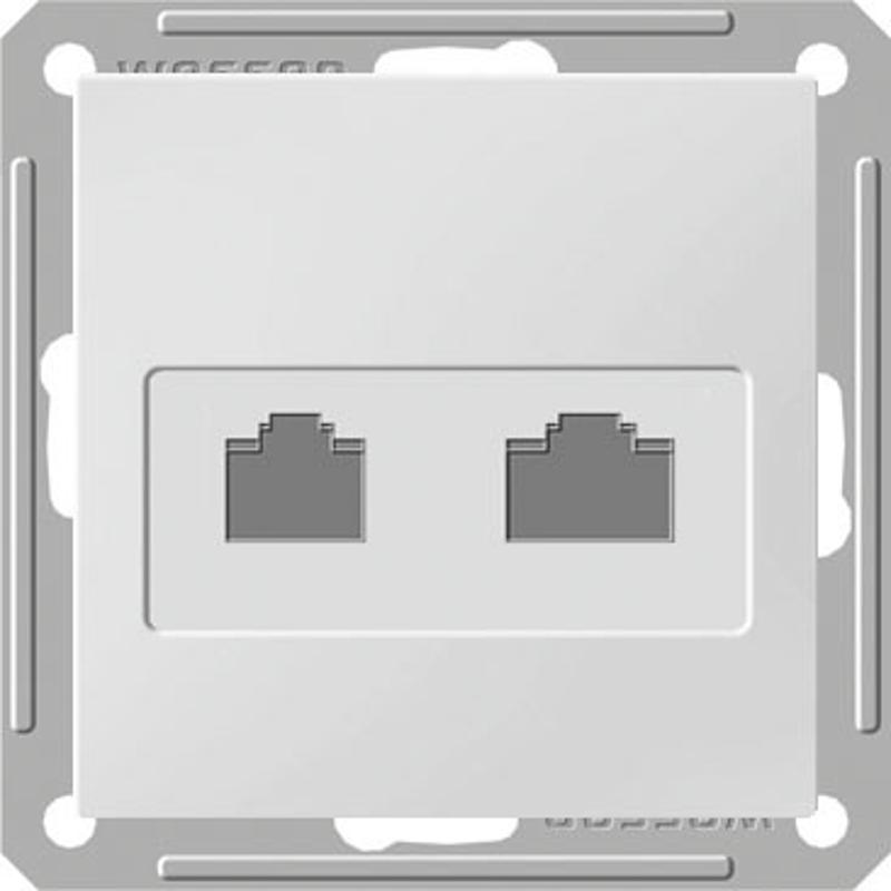 W59 Белый Розетка компьютерная 2-ая RJ45 кат.5e | RSI-251KK5E-1-86 | SE — Systeme Electric