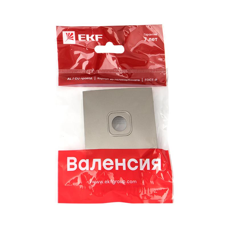 Валенсия лицевая панель розетки TV 1-местная 75Ом 5-862МГц кашемир EKF PROxima |  ESA00-L-027-40 |  EKF — миниатюра 2