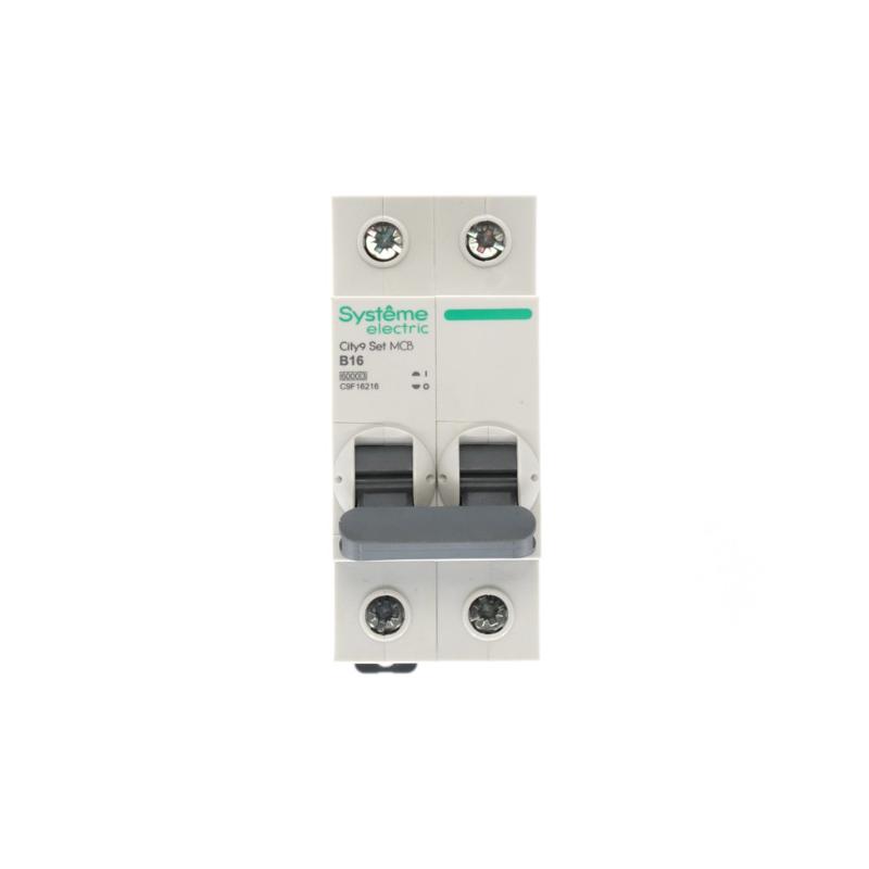 Выключатель автоматический двухполюсный 16A B 6kA City9 | C9F16216 |Systeme Electric — миниатюра 7
