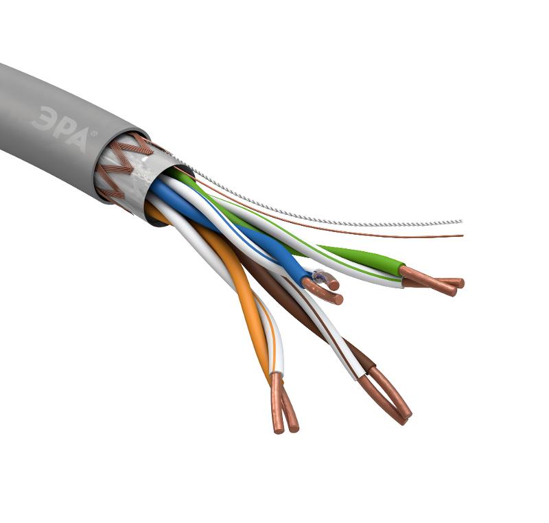ЭРА Кабель витая пара SF/UTP Cat5e 4x2x24 AWG CU PVC 305 м | Б0044691 | ЭРА — миниатюра 2