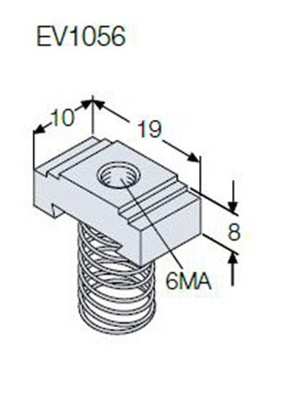 Гайка М6 для EV1050 (100шт) | EV1056 | ABB — ABB