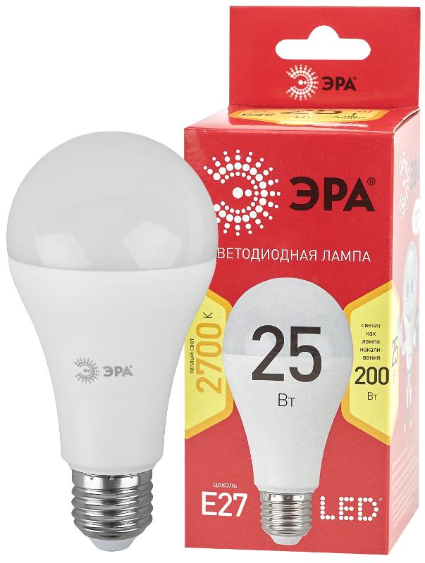 Лампа светодиодная LED A65-25W-827-E27 R (диод, груша, 25Вт, тепл, E27) (10/100/1200) | Б0048009 | ЭРА — миниатюра 1