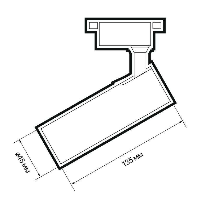 Светильник светодиодный трековый однофазный PTR 0610 10w 3000K 24° BL (чёрный) IP40 | .5035676 | JAZZWAY — миниатюра 4
