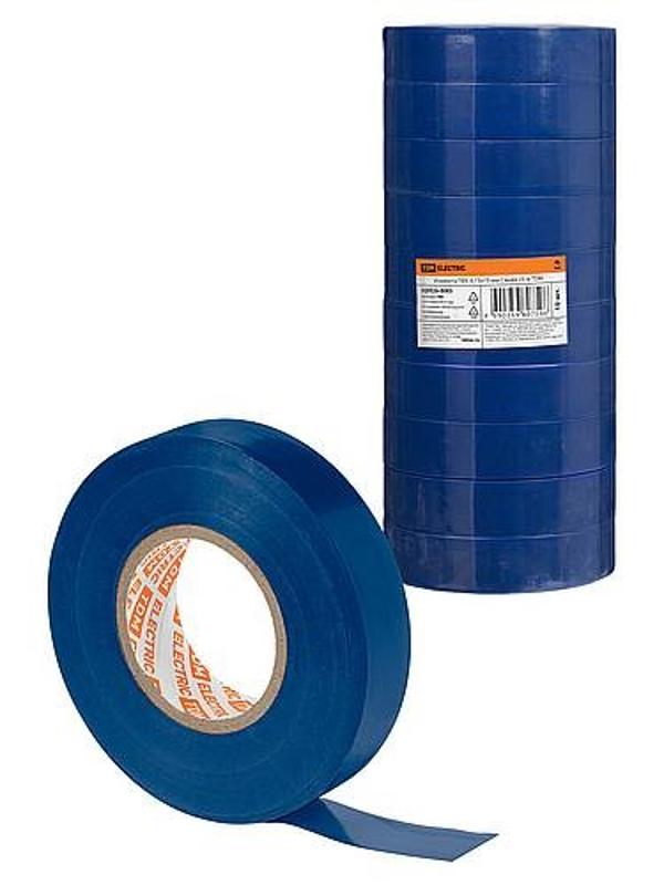 Изолента ПВХ 0,15х19 мм Синяя 25 м | SQ0526-0085 | TDM — TDM ELECTRIC