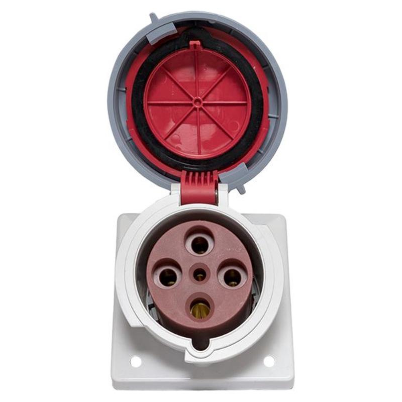 Розетка стационарная внутренняя угловая 4342 3Р+РЕ 63А 380В IP67 EKF PROxima | ps-4342-63-380 | EKF — миниатюра 12
