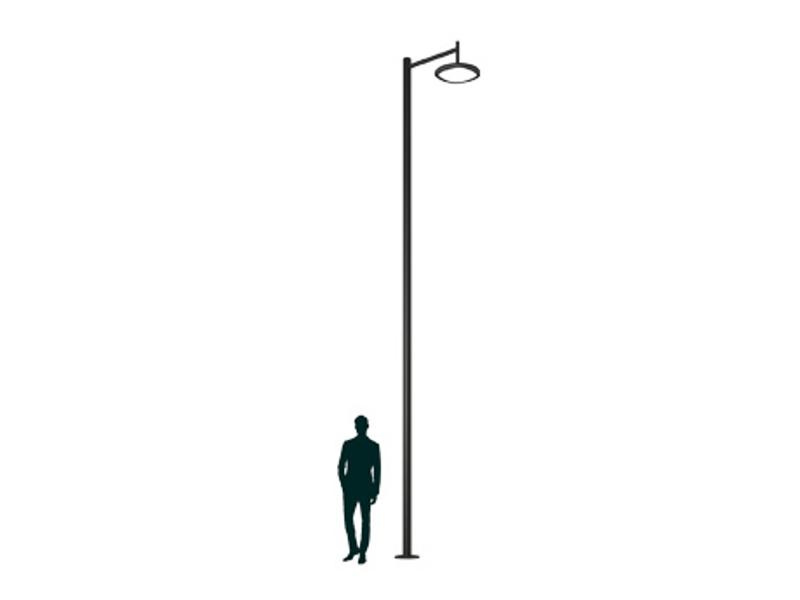 Осветительный комплекс SKYLINE LED 90W DW 827 RAL9005 S-POLE 6M D108 (в комплекте ЗДФ) | 4707000340 | Световые Технологии — миниатюра 1