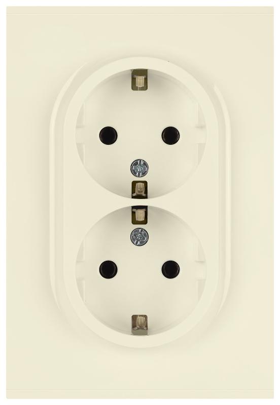 Розетка Arktik 16-2104-02 двойная с заземлением 2X2P+E Schuko 16А-250В слоновая кость | Б0070445 | ЭРА — ЭРА (Энергия света)