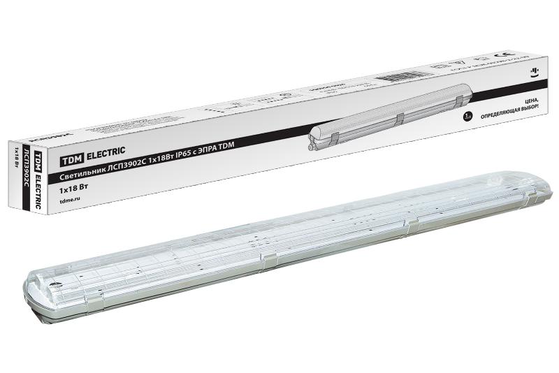 Светильник ЛСП3902С 1х18Вт IP65 с ЭПРА | SQ0304-0026 | TDM — TDM ELECTRIC