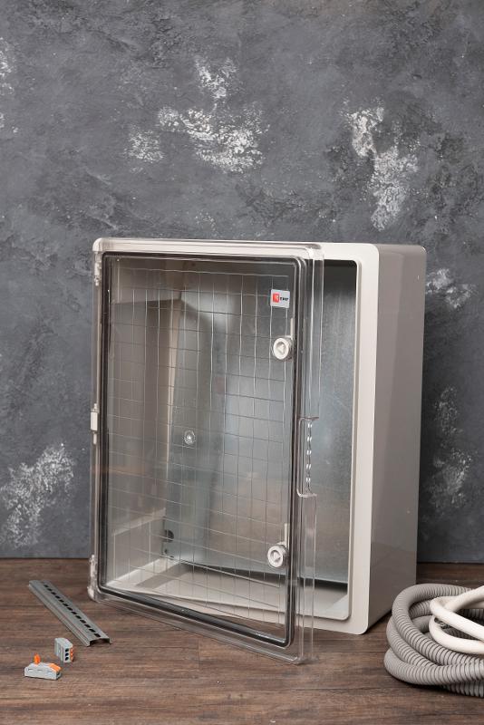 Щит пластиковый с монтажной платой прозрачная дверь (ВхШхГ) 500х400х240мм IP65 PROxima | PBT65MP007 | EKF — миниатюра 8