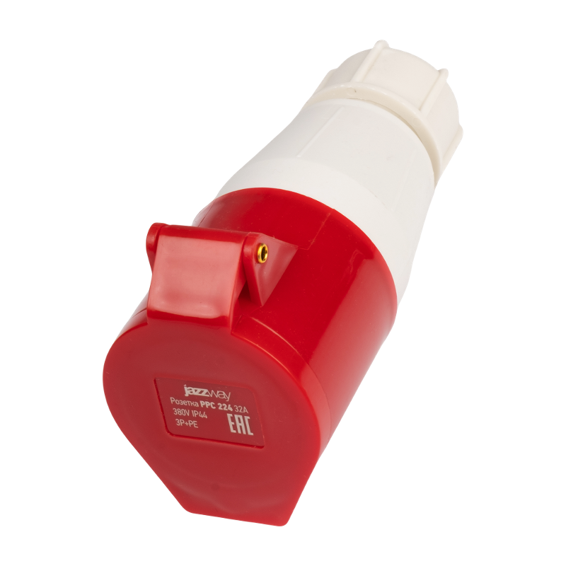 Силовой разъем  PPC 224 3Р+РЕ 32А 380В IP44  | .5072534 |  Jazzway — Jazzway