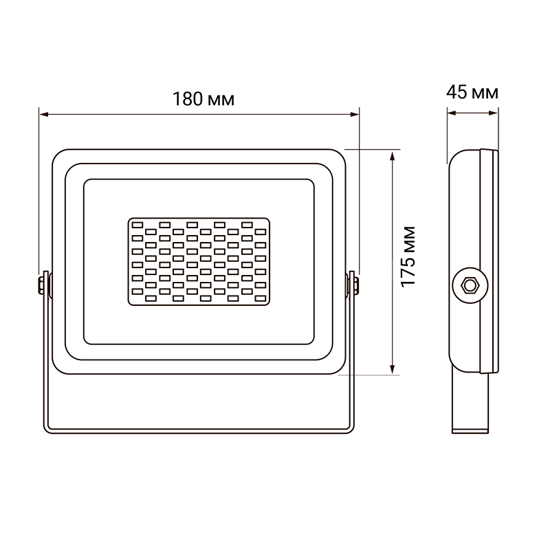 Прожектор светодиодный СДО PFL -SC-  50w  3000K (ТЕПЛЫЙ БЕЛЫЙ СВЕТ) IP65 | 5010079 | Jazzway — миниатюра 3