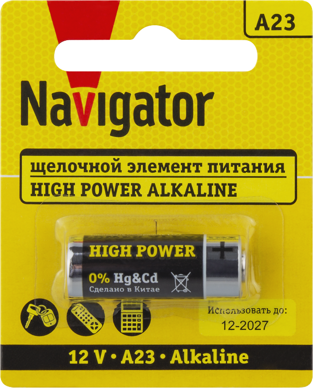 Элемент питания   93 829 NBT-NE-A23-BP1 | 93829 | Navigator — Navigator