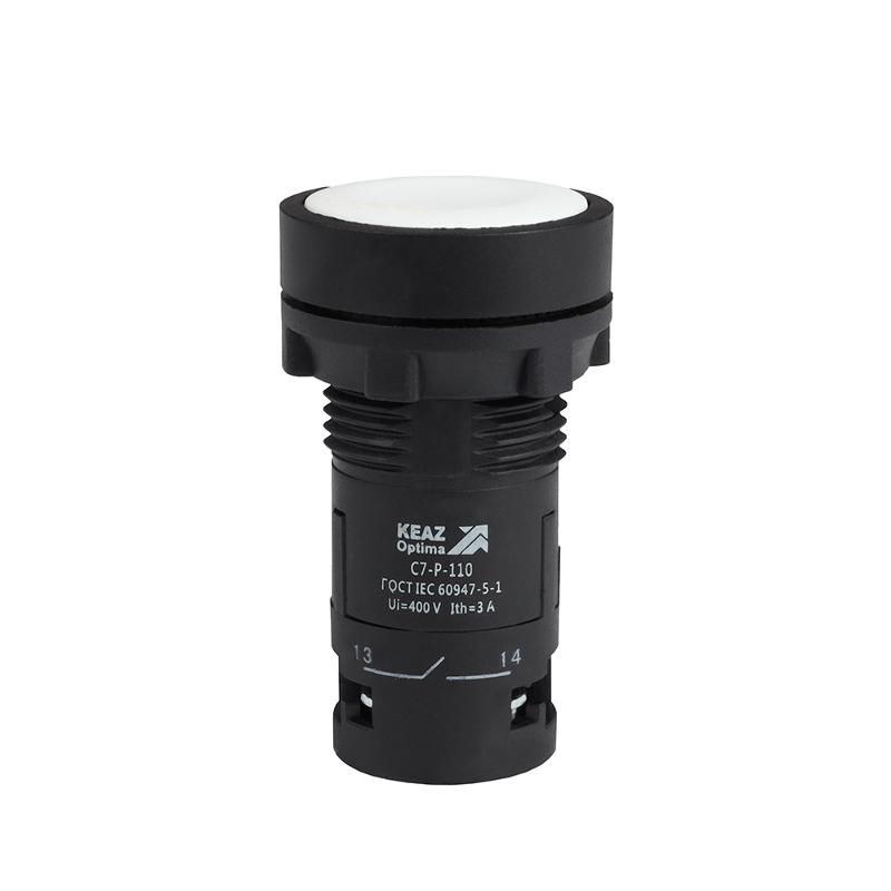 Кнопка OptiSignal Compact D22 C7-P-110 белая 1НО XB7NA11 | 362030 | КЭАЗ — КЭАЗ (Курский электроаппаратный завод)