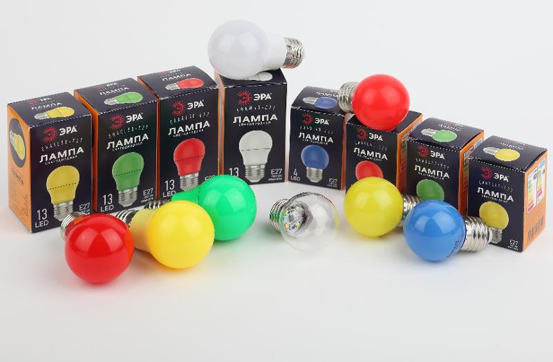 Лампы cветодиодные ERARL50-E27 LED A50-3W-E27 (диод. груша красн., 13SMD, 3W, E27, для белт-лайт) (10/100/4500) | Б0049580 | ЭРА — миниатюра 3